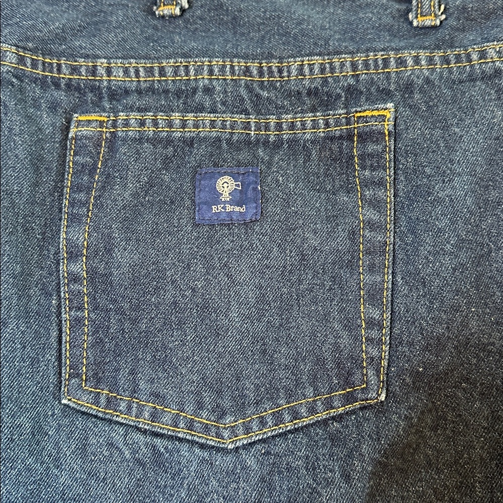 Rural King Regular-Fit Big Man Cotton Denim Dark Wash Blue Jeans 50x30 - Picture 9 of 10